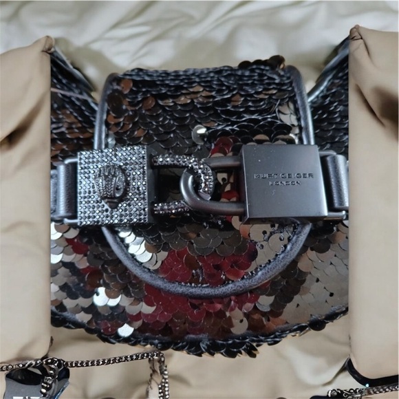 Kurt Geiger London Black Sequin Mini Bag NWT & Dustbag. Geiger box included! - Picture 5 of 7